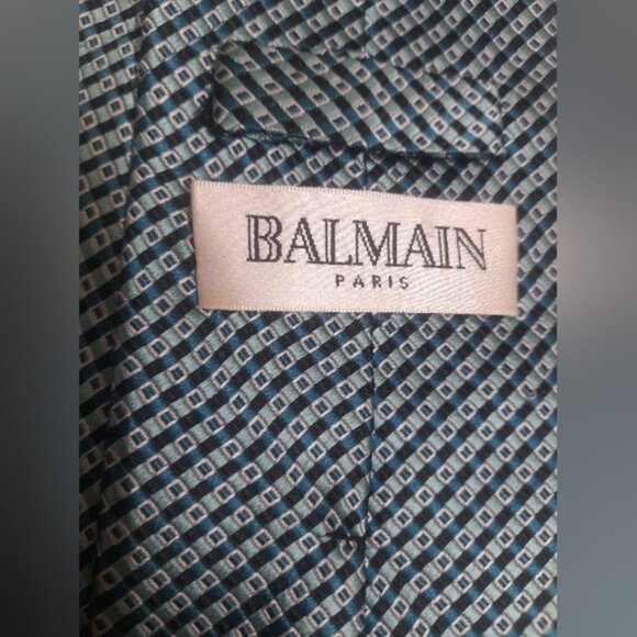 Balmain Paris Mens Silk Tie - Picture 11 of 12